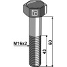 Boulon à tête hexagonale M16 sans écrou - Lemken - 3013779