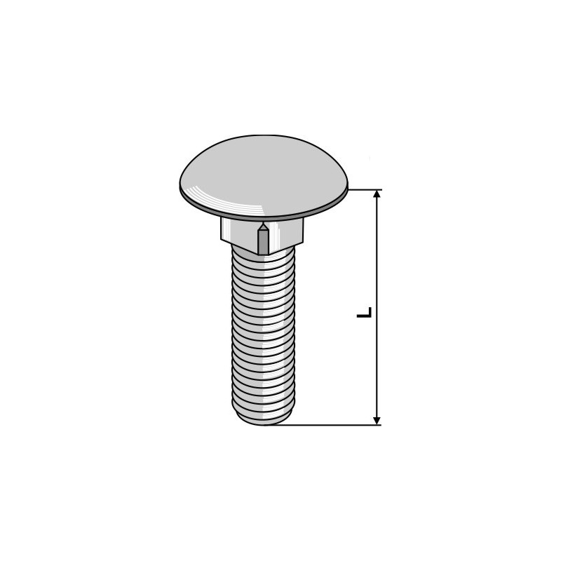 Boulon M10x1,5 galvanisé