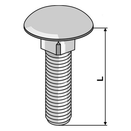 Boulon M10x1,5 galvanisé