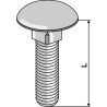 Boulon à tête bombée - galvanisé - AG008947