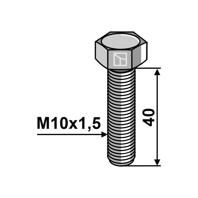 Boulon à tête hexagonale M10 sans écrou - AG008951