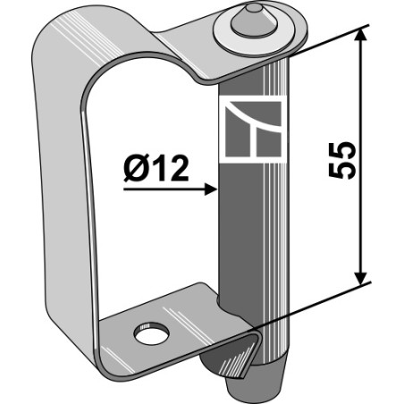 Boulon d'assemblage à ressort - AG011452