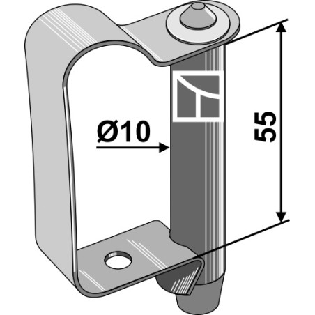 Boulon d'assemblage à ressort - AG011459