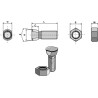 Boulon de charrue M12 x 1,75 x 40 avec écrou hexagonal - Vogel u. Noot - LK100009