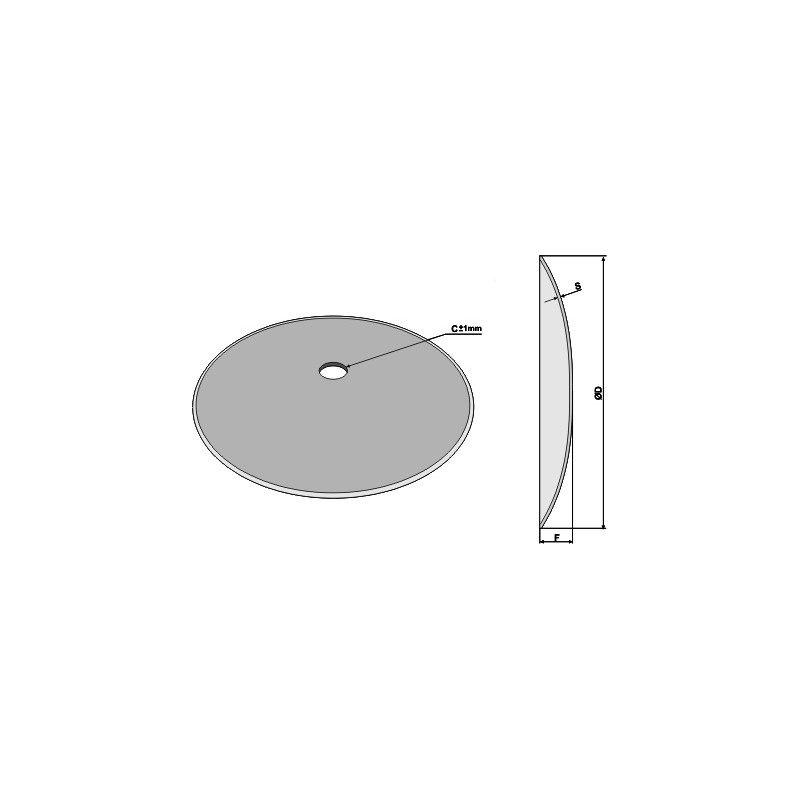 Disque de déchaumeur lisse Ø560x6 - AG006150 - Niaux 200