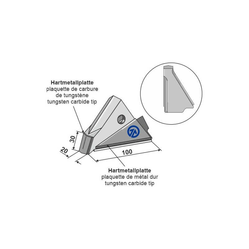 Pointe variable gauche - Semence et engrais