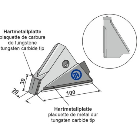 Pointe variable gauche - Semence et engrais