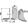 Lame de fraise rotative gauche - Celli - 422513