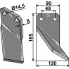 Dent rotative, modèle droit - Forigo-Roteritalia - G3596100