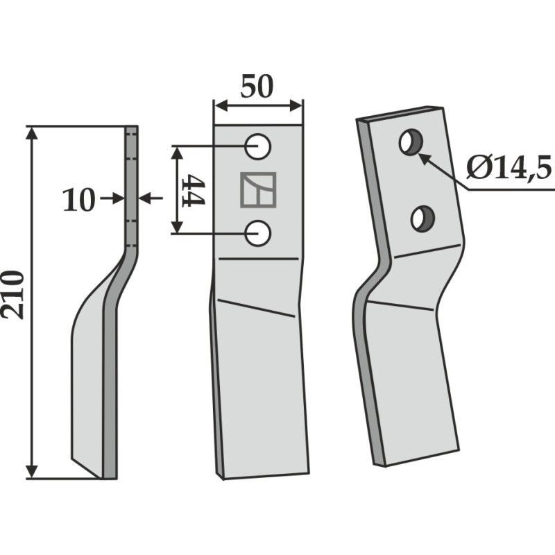 Dent rotative, modèle gauche - Maschio / Gaspardo - 24100415