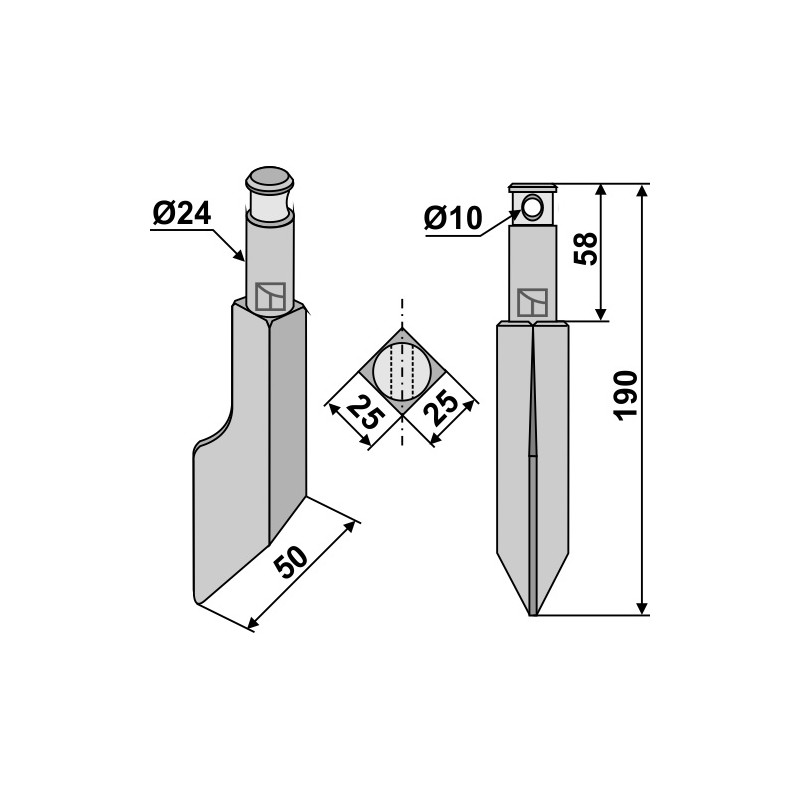 Dent rotative - Maschio / Gaspardo - 2810047404