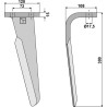 Dent pour herses rotatives, modèle gauche - Celli - 6226041