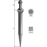 Dents de herse en acier au bore avec collet carré - AG003005