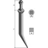 Dents de herse en acier au bore avec collet carré - AG003022