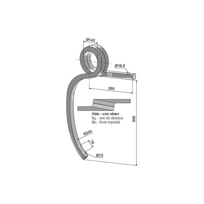 Dent double spire, droite - Vogel u. Noot - 884594