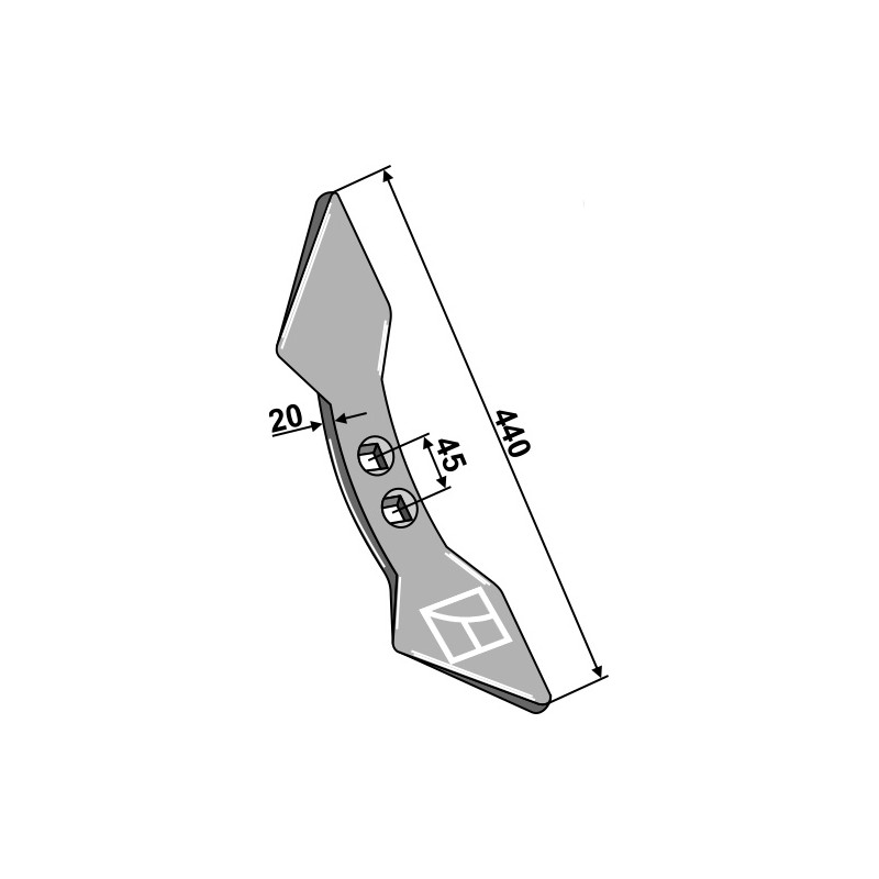 Soc double-coeur  45 - Lemken Achat - 3370467A13