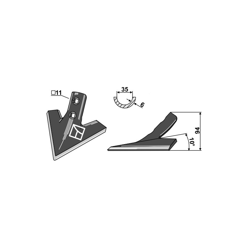 Soc triangulaire - AG004148