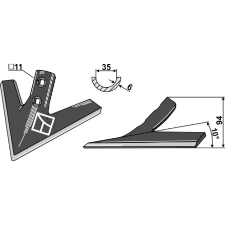 Soc triangulaire - AG004145