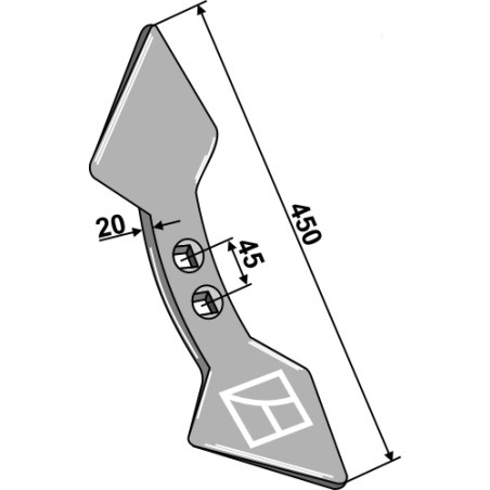 Soc double-coeur  45