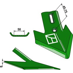 Soc triangulaire 180mm - AG003880