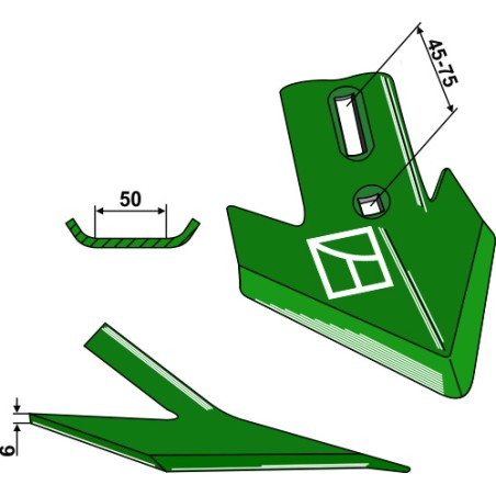 Soc triangulaire 180mm - AG003880