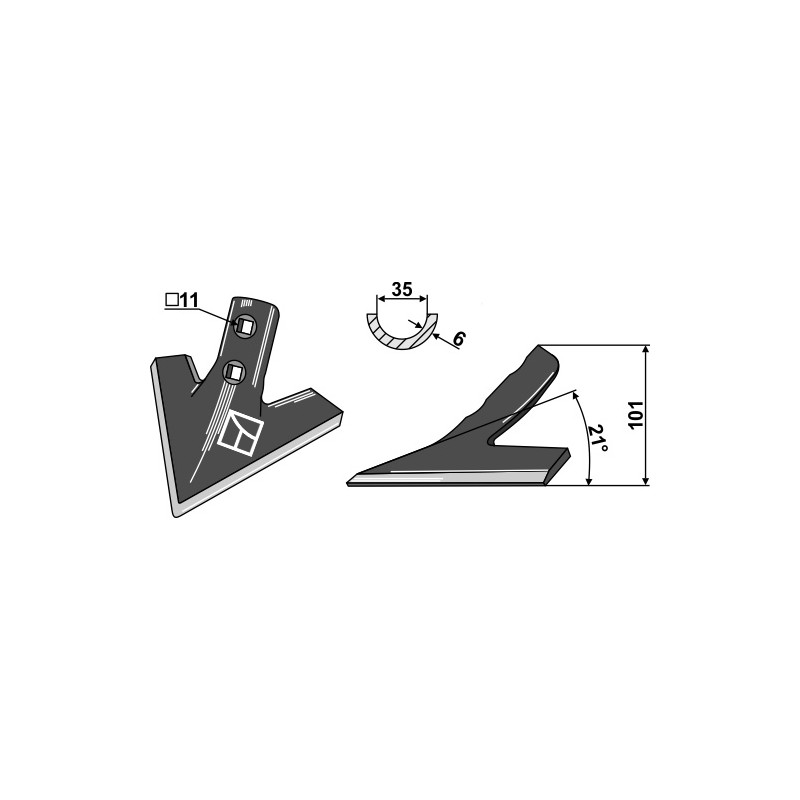 Soc triangulaire - AG003824