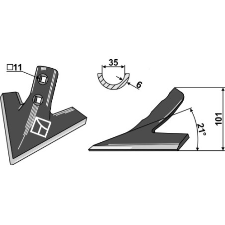 Soc triangulaire - AG003824