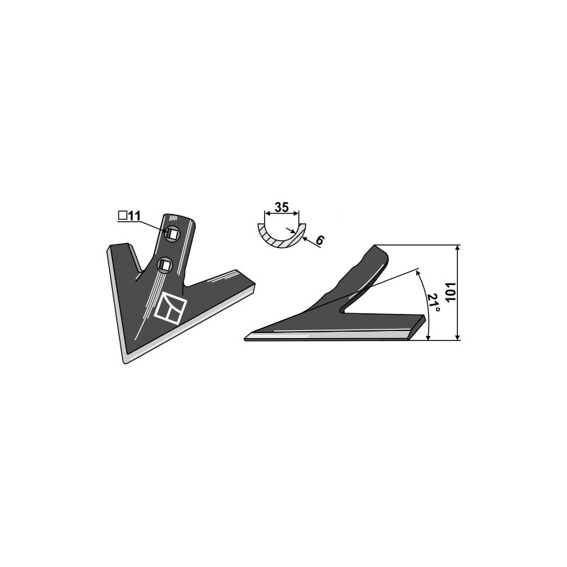 Soc triangulaire - AG003822