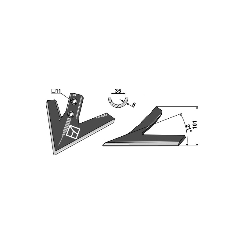 Soc triangulaire - AG003821