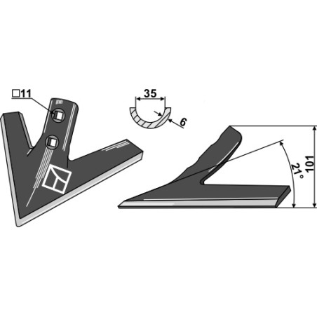 Soc triangulaire - AG003821