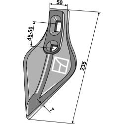 Soc triangulaire "OTMA" 120mm - Vogel u. Noot - PT465