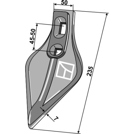 Soc triangulaire "OTMA" 120mm - Vogel u. Noot - PT465