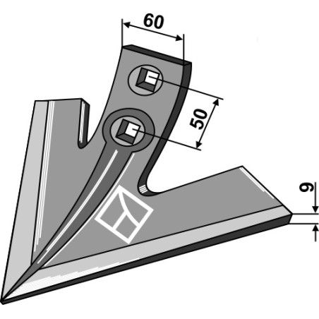 Soc triangulaire "OTMA" 200mm - Vogel u. Noot - PT466