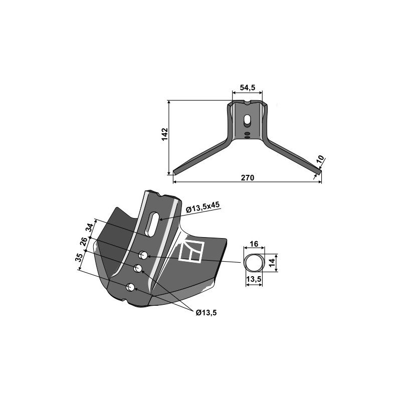 Soc triangulaire - Vogel u. Noot - CV008008