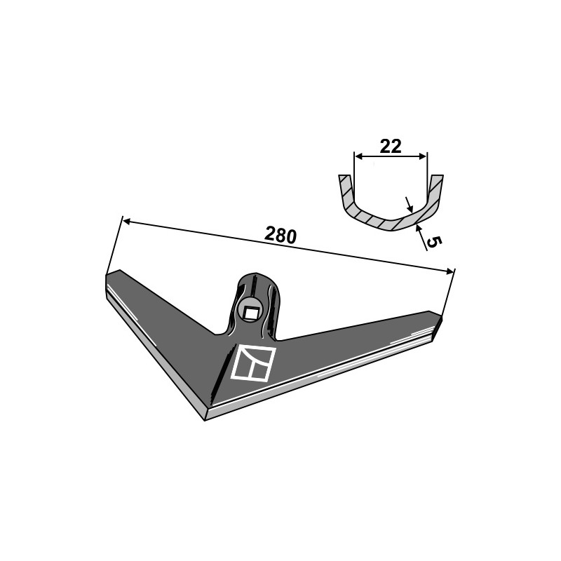 Soc triangulaire - Lemken Kompaktor - 3374357