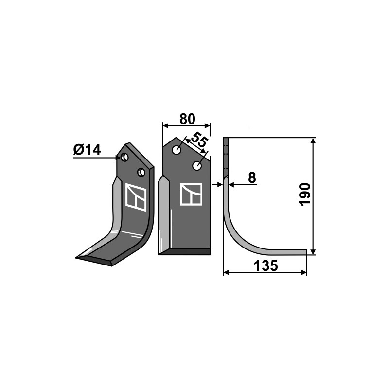 Soc latéral - droite - Bednar - KM060350