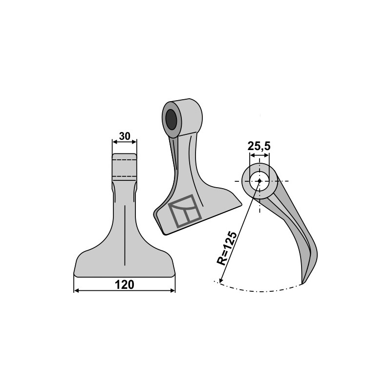 Marteau broyeur - Agrimaster - 3002936