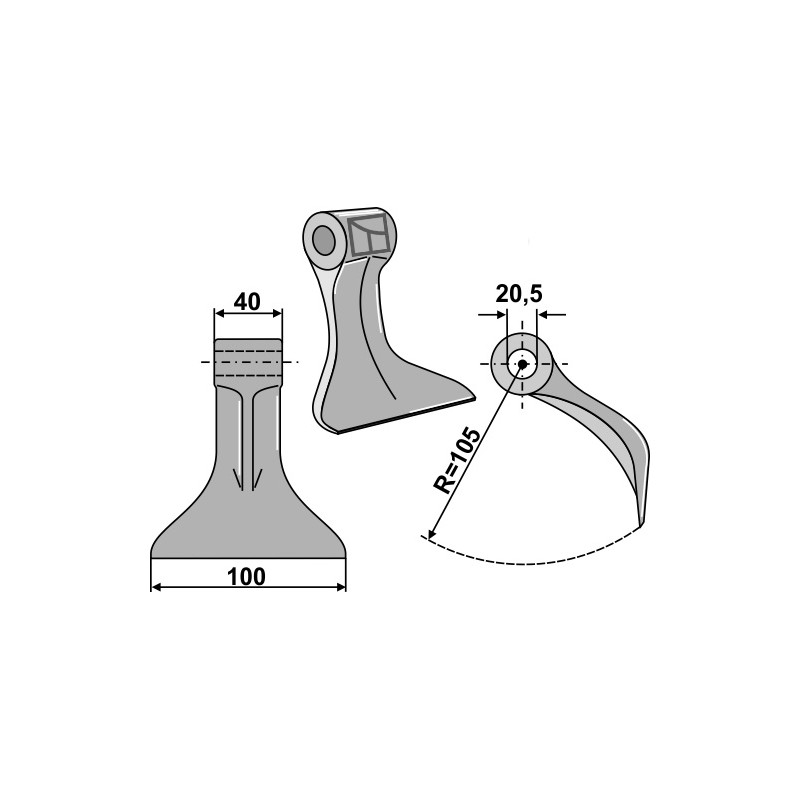 Marteau broyeur - Agrimaster - 3000548