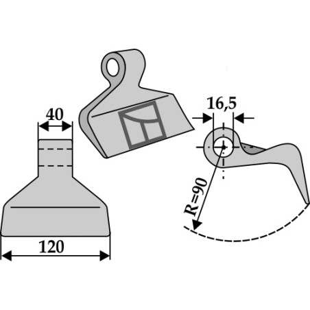 Marteau broyeur - Mc Connel - 1026027