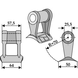 Marteau broyeur - Mulag - TM60-07-0223