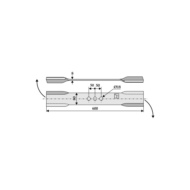 Couteau torsadé - AG002747