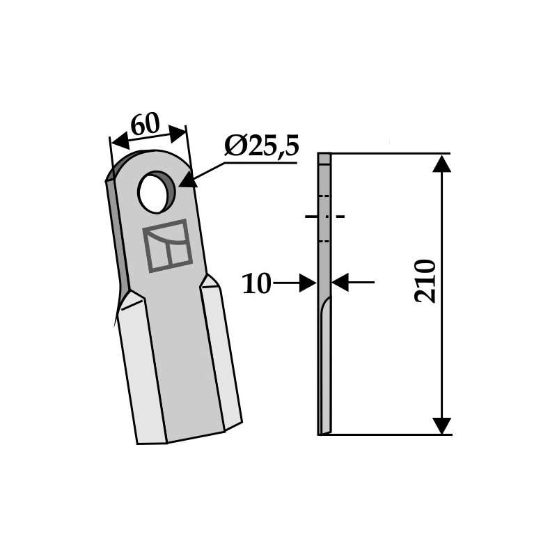 Couteau droit - AG002632