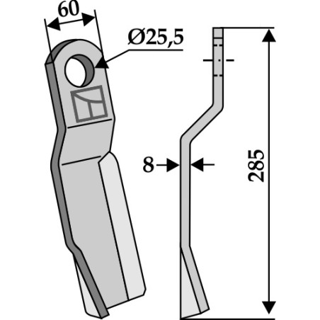 Couteau-broyeur - AG002496