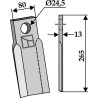 Couteau droit - AG002434