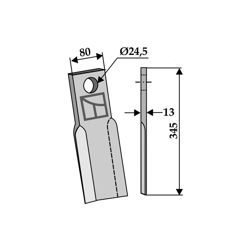 Couteau droit - AG002433