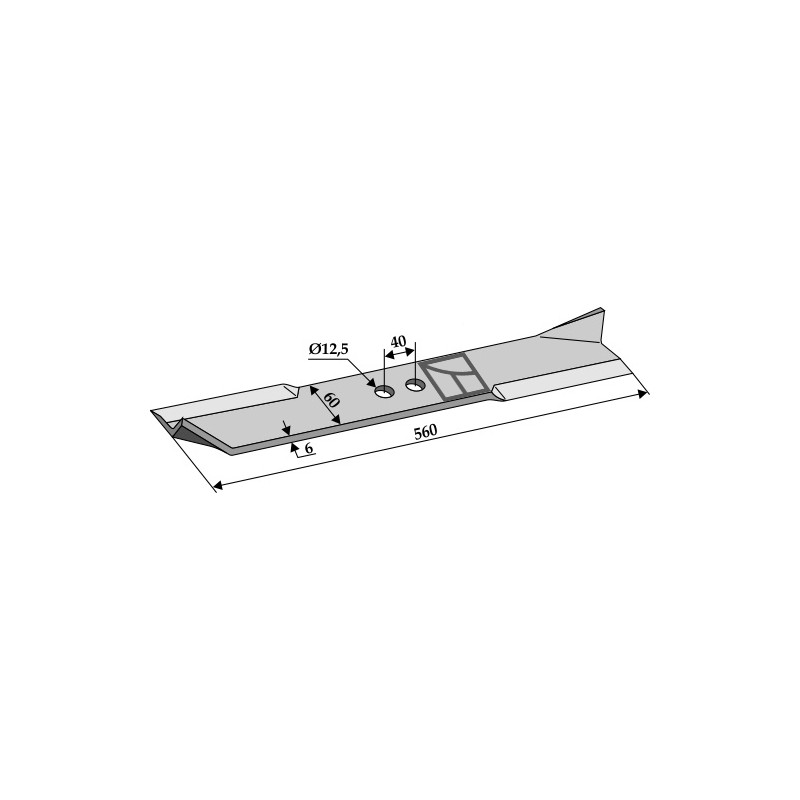 Couteau droit - AG002432