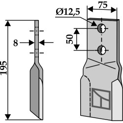 Fléau, gauche - AG002315