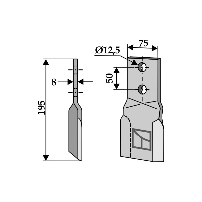 Fléau, gauche - AG002315