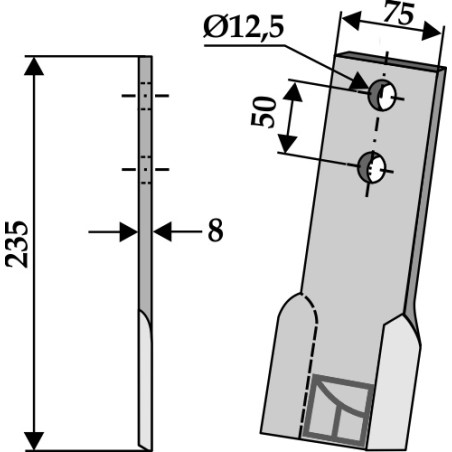 Fléau, gauche - AG002313