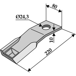 Fléau - gauche - AG002303